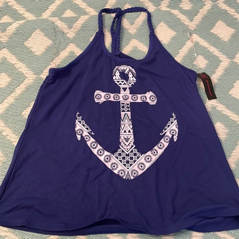 NWT! Blue Anchor Cami Medium